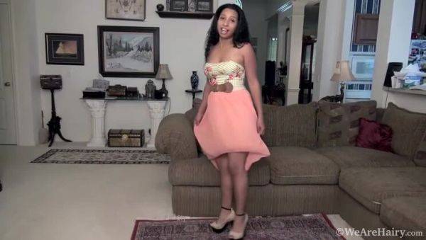 View this hardcore scene of : Hairy Brunette Dancer's Seductive Solo