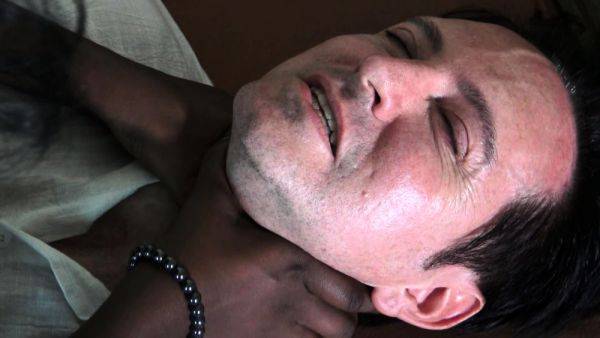 View the hardcore scene of : ebony femdom choke