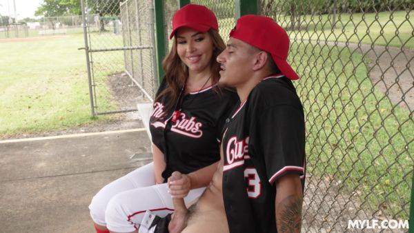 Big ass soccer mom plays with the young Latino cock and fucks like a goddes - hellporno.com on pornsfind.com