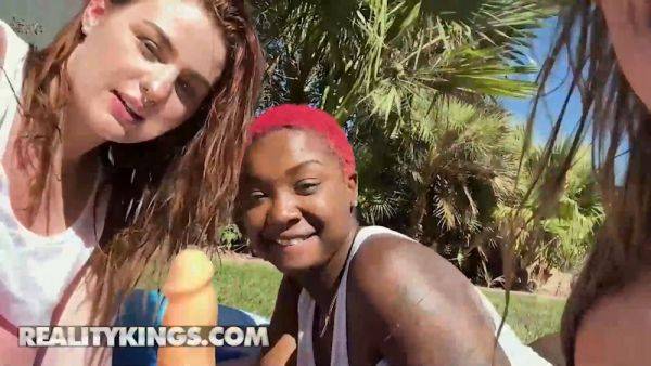 Reality Kings take on Deja Marie & Abigaiil in wild dildo orgy with natural tits bouncing - sexu.com on pornsfind.com