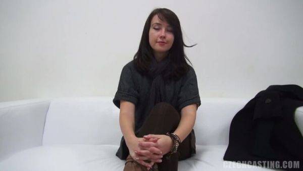 Stream the hardcore video : Attractive Brunette Anna with Small Tits