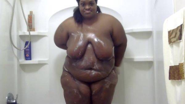 Stream this uncut video called : Fat Black Girl In The Shower