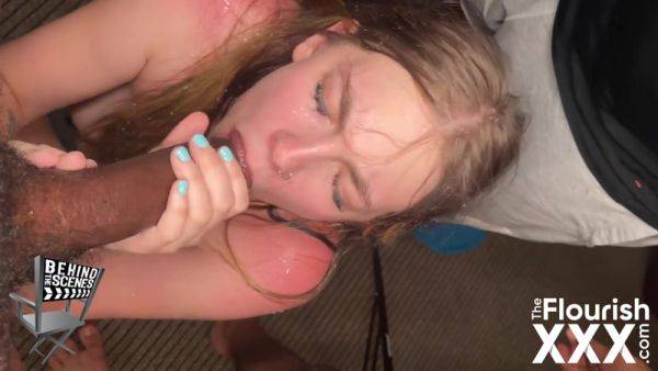 View this uncut movie named : BTS newbie Violet Lynn Post Orgy POV BJ