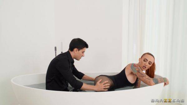 Stream this hardcore scene named : Young cock makes this redhead mature fall exhausted after a complete shag