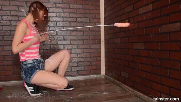 Enjoy watching the uncut clip : Tereza's Fetish Fantasy: Messy Clean-up with Tattoo & Piercing