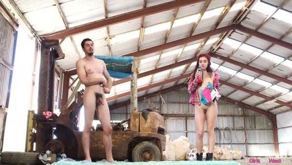 Enjoy watching this uncut movie of : Sonia and Lucas: A Brunette, Small-Titted Duo's Casting Interview