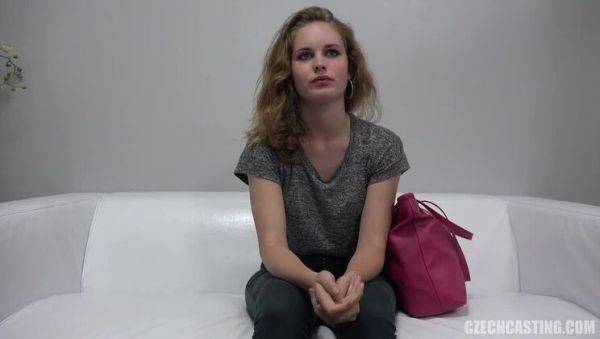 Watch uncensored scene titled : Beautiful Brunette Kristyna: Casting & Small Tits