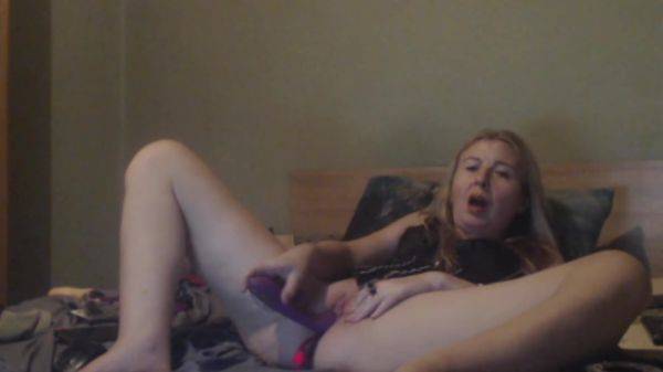 Watch this full video : Perfect Blond Babe Masturbates With Sexy Lingerie