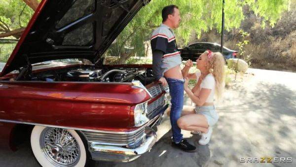 Enjoy watching uncensored movie : Roadside Help from Buxom Blonde Kendra Sunderland