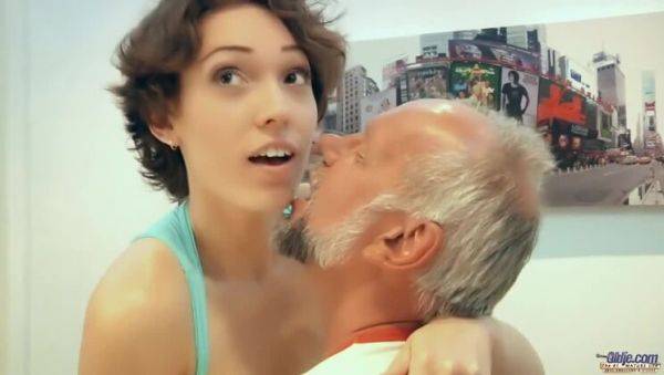 Watch the HD video called : Translate Naughty Desires for a Senior Gentleman - Lily Labeau & Janos Volt