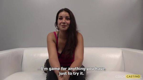 Enjoy watching the full clip of : Denisa: The Gorgeous Brunette with Small Tits