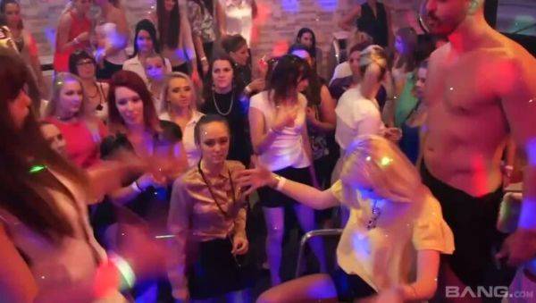 Watch this full scene of : Big-Titted Women in Orgy Competitions: Swallowing Strangers' Loads