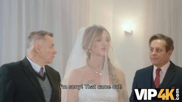 VIP4K. Olivia Sparkle in a wedding dress and veil caught on camera fucking - hotmovs.com - Czech Republic on pornsfind.com