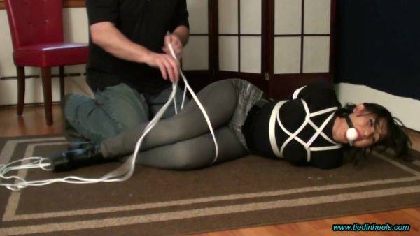 Sahrye Hogtied In Boots - Bondage Porn - hclips.com on pornsfind.com