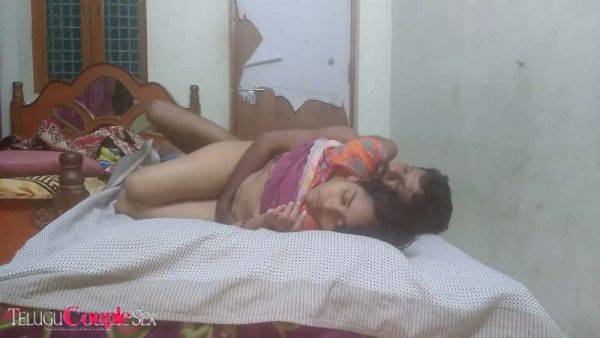 Stream this uncensored movie named : Telugu Hot Aunty Fucked Hard In Bed