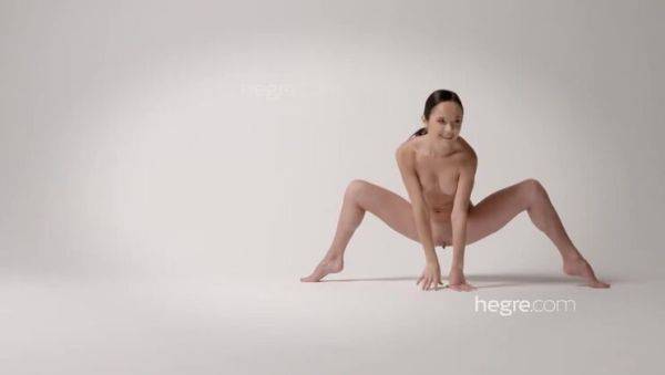 View the uncensored scene called : Amateur Brunette Magdalena's Curvy Figure and Love for Gym