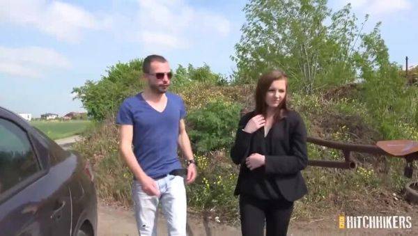 View HD clip titled : Suburban woman hitchhiking to the city for a creampie - Tyna Shy