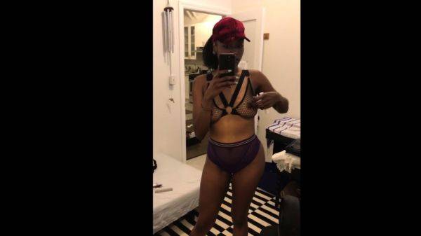 Stylish Black Girl In Lingerie - drtuber.com on pornsfind.com