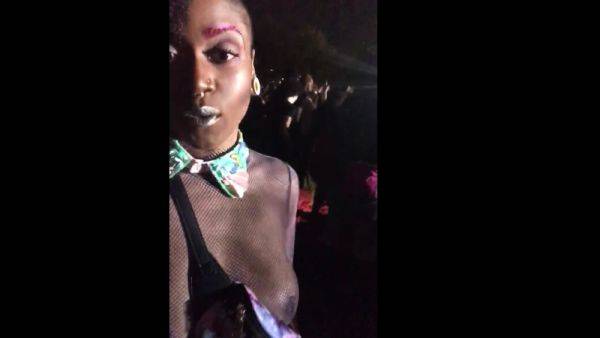 Ebony Hoe At Outdoor Party - drtuber.com on pornsfind.com