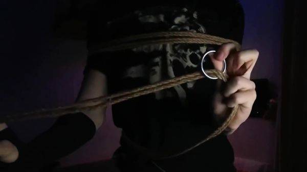 Selfbondage Boxtie Tutorial - hclips.com on pornsfind.com