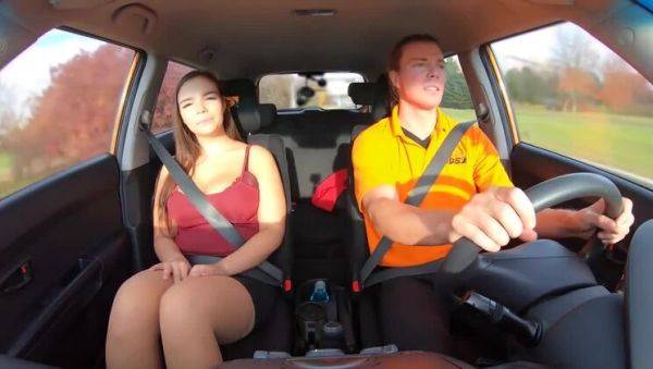 Stream full scene of : Sofia Lee, Sanny Luke & Zuzu Sweet - Volume 11 (2021): Amateur, Brunette, Tattooed Stars with Big Cocks & Stockings in Hot Car Action