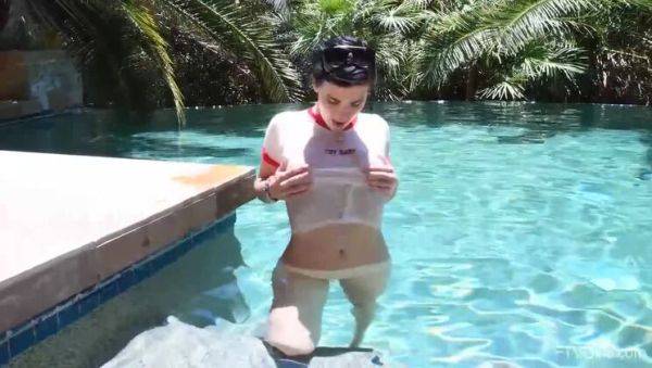 View this HD video named : Bella's Pleasure: Big Breasts Outdoors