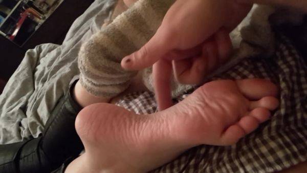 Enjoy watching uncensored video called : He Adores Her Feet As You Will See Here