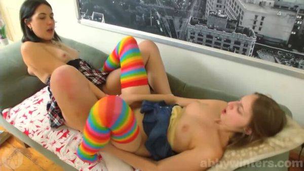 Watch this complete clip : Amateur Girls Amber & Katherine; Hot Hairy Lesbian Action