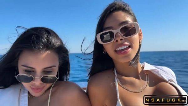 Enjoy watching this hardcore clip titled : We Seduced A Boat Captain To Obtain His Delicious Spunk