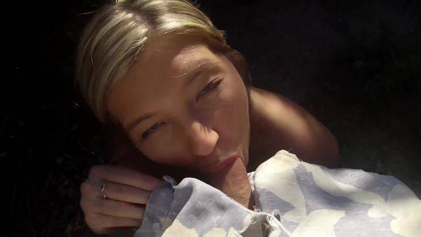 Stream this uncensored clip of : Blonde Showing Her Tits Outside For You