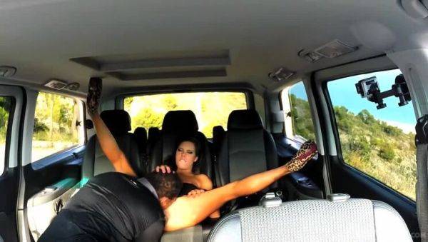 Enjoy watching the full scene : Brunette Gala Brown's Interracial POV Ride with Deepthroat