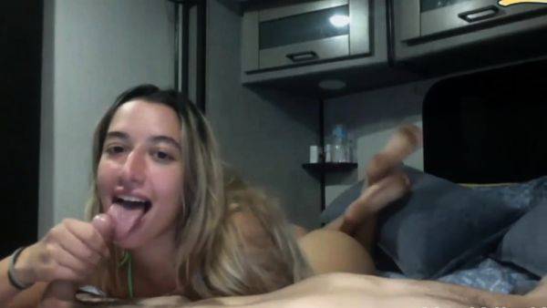 Watch HD movie called : Horny teen get load of cum after blowjob and hard pounding