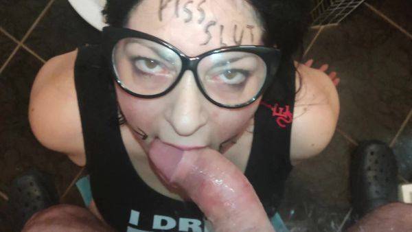 Enjoy watching uncut movie titled : Des Ires - Down On Its Knees Ready To Serve Its Master In Anyway He Soaked In A Puddle Of Piss Spit And Cum!