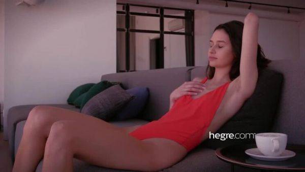 Enjoy watching this uncensored scene called : Brunette Cristin's Authentic Orgasms