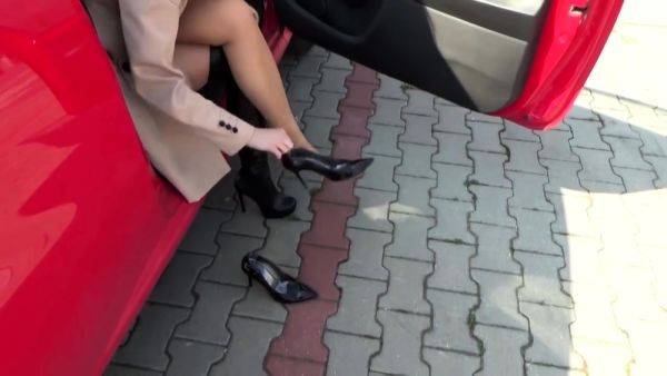 Play the uncut clip named : Maitresse Madelines solo foot fetish POV