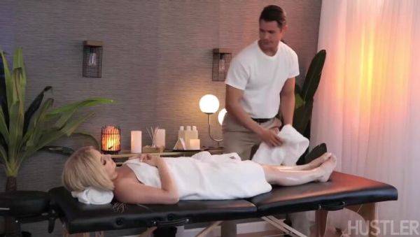 View uncut video of : Aria Banks: Intense Oil Rubdown