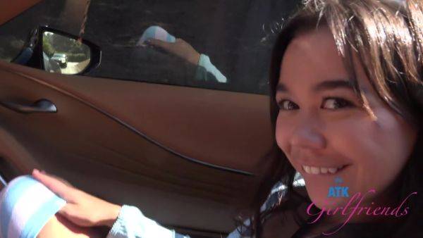 Enjoy watching HD clip named : Atk Girlfriends And Brianna Arson In On A Drive Getting That Sweet Pussy Played With Before Giving Road Head Gfe