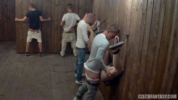 View the HD clip : Czech Group Sex with Blonde, Brunette and Red Head