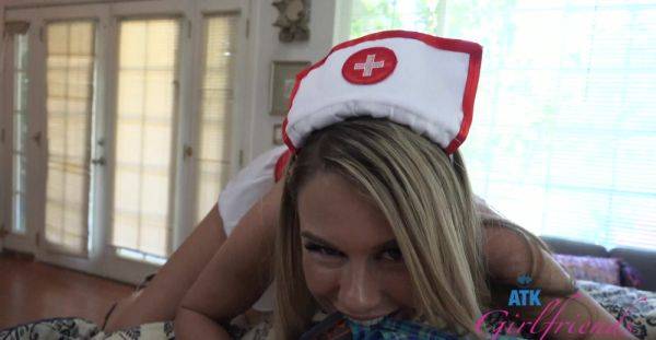 Cute babe in nurse uniform tries cock in every hole while sharing the best POV - alphaporno.com on pornsfind.com