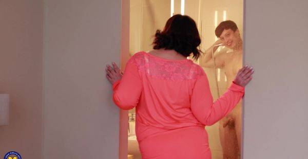 Play the full clip named : Mature throats stepson's thick dick in very intense perversions