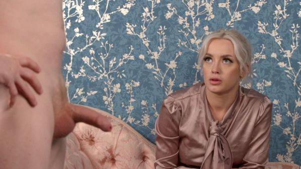 Stream this hardcore clip titled : Needy blonde puts her hands to work in sexy CFNM romance