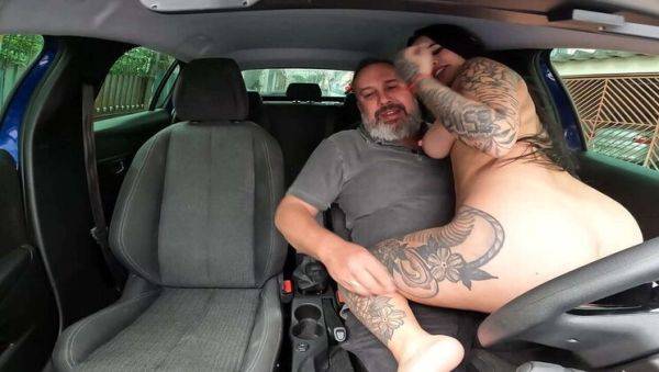 View HD movie titled : Naughty Latina Anna Belutti Rides the Driver's Pole