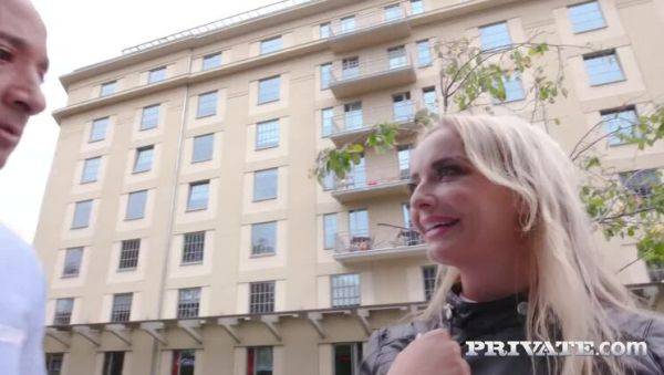 Play this uncut scene called : Horny Blonde Takes on Four Black Stallions