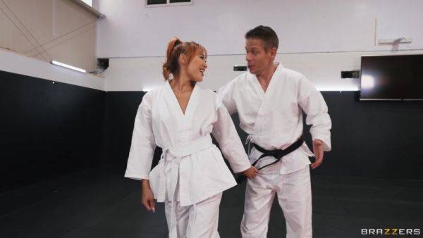 Play this uncut clip named : Dojo Pussy Slam With Mick Blue, Jazmin Luv, Mina Luxx - Brazzers