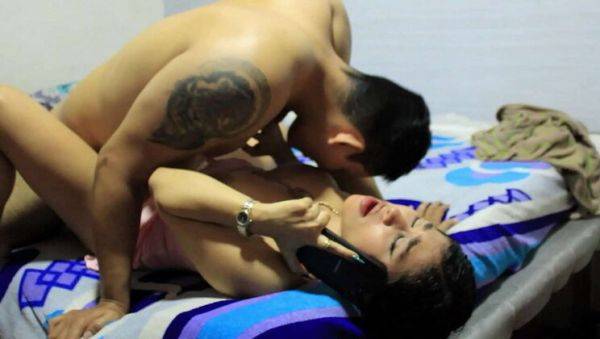 Enjoy watching full scene named : Latina Big Tits Babe Fucked On Phone