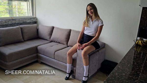 Watch the hardcore clip named : Stepdad Gets Turned On By Natalia's Instagram Pics