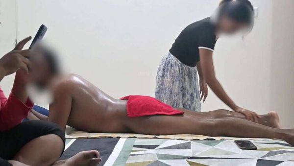 Watch this uncensored movie of : Two Girls Get Happy Ending in Sexy Massage Spa