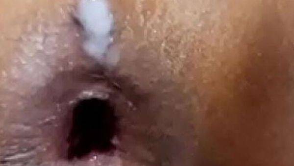 Stream complete video named : Ebony Babe Gets Anal Creampie and Enjoys Big Cock in Doggystyle