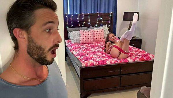 View this complete scene of : I Caught My Step Bro Spying On Me So I Screwed Him While Mom Was Away