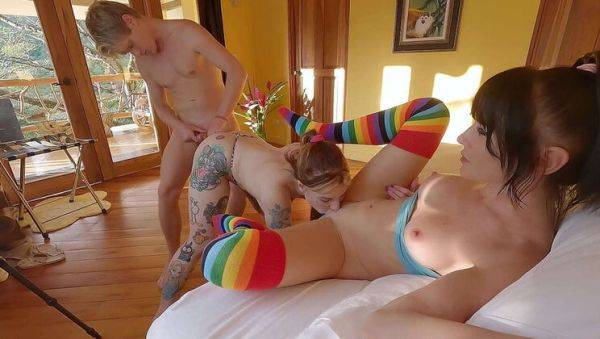 View the uncut movie titled : Hot Step Mom Fucked in Threesome With Big Cock